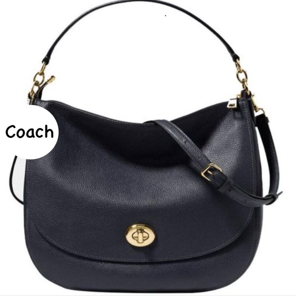 Coach Handbags - Coach Turnlock Crossbody Hobo Bag
